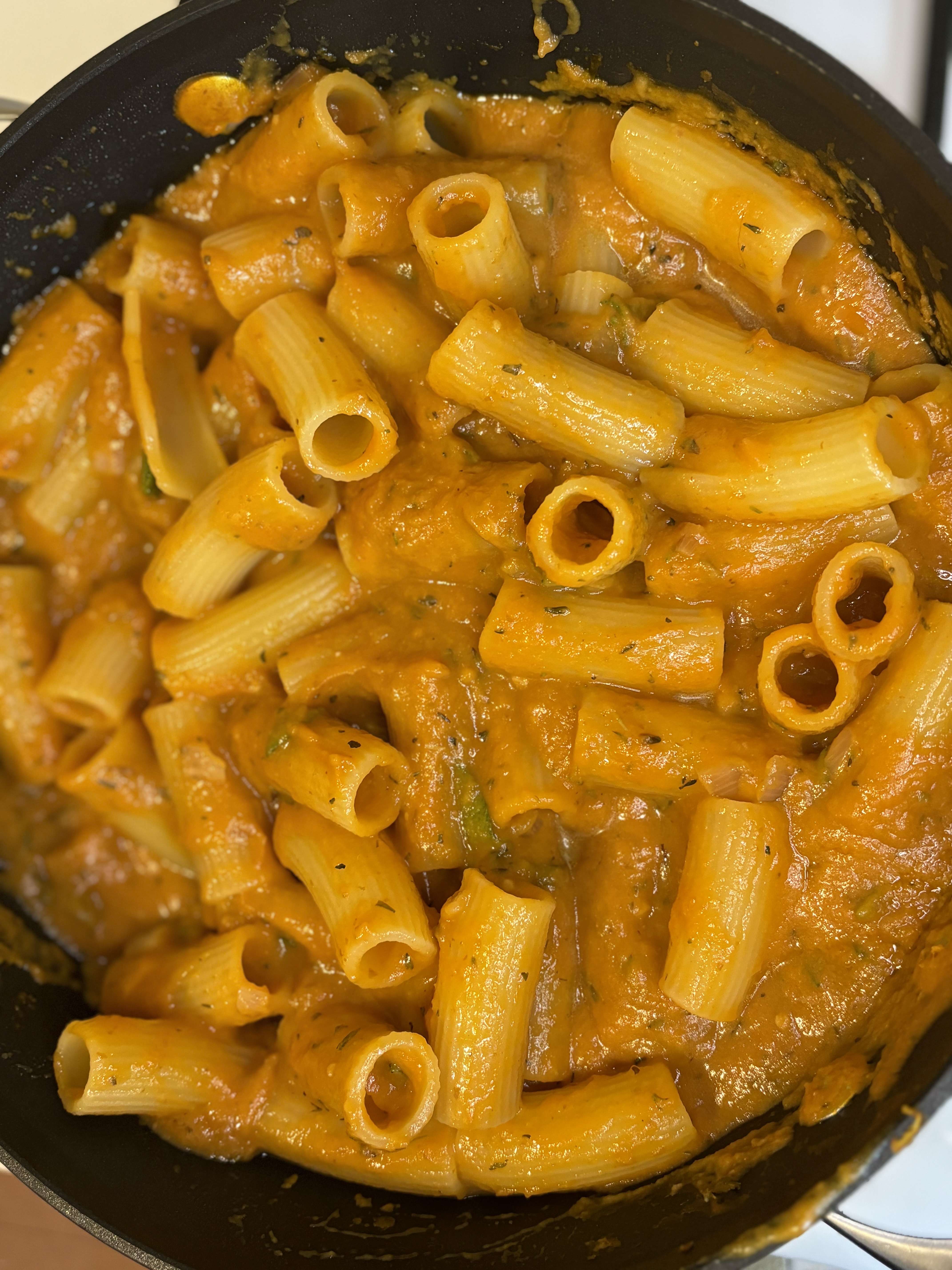 Delicious Fall Pumpkin Pasta with Optional Toppings