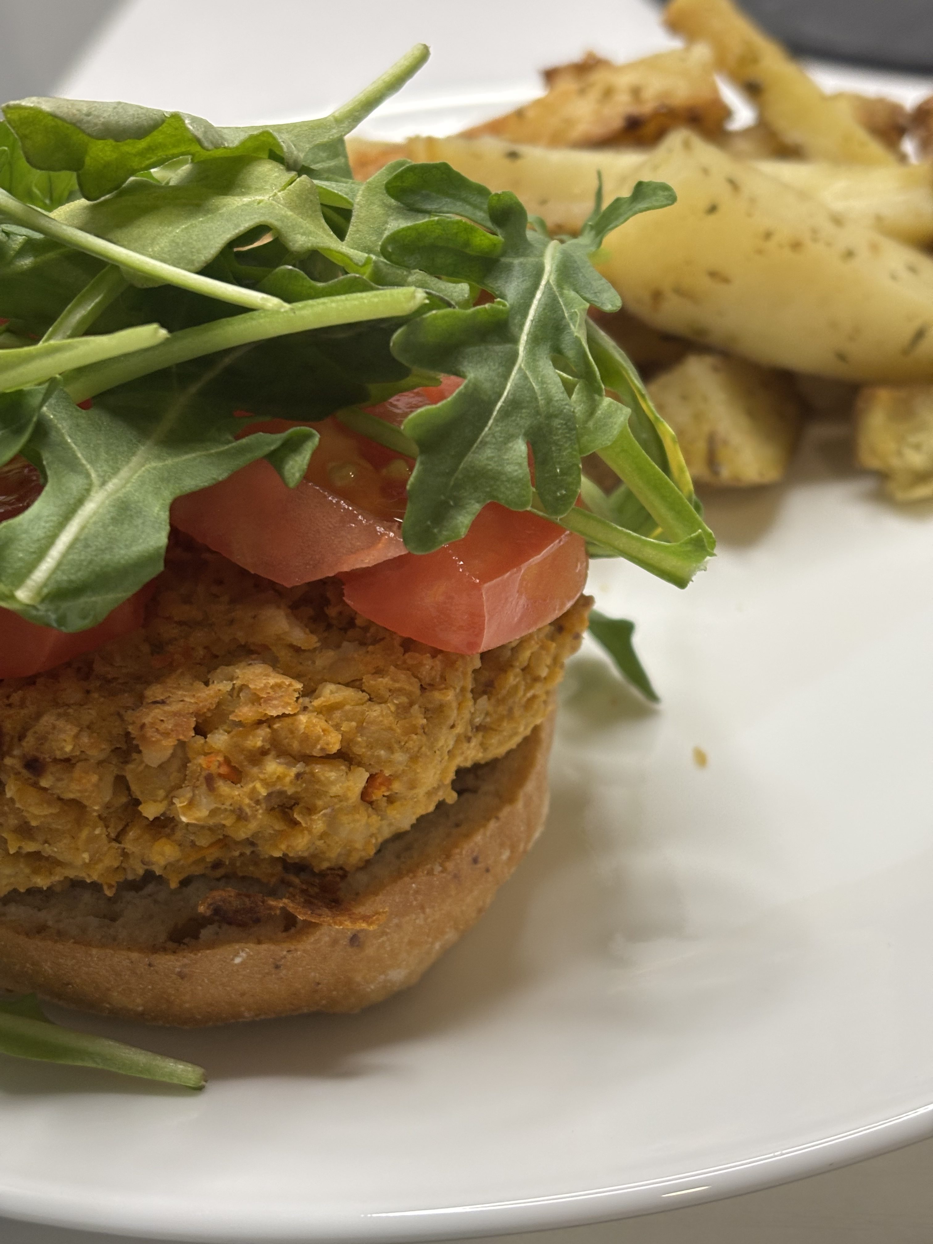Easy Gluten-Free Buffalo Chickpea Burger