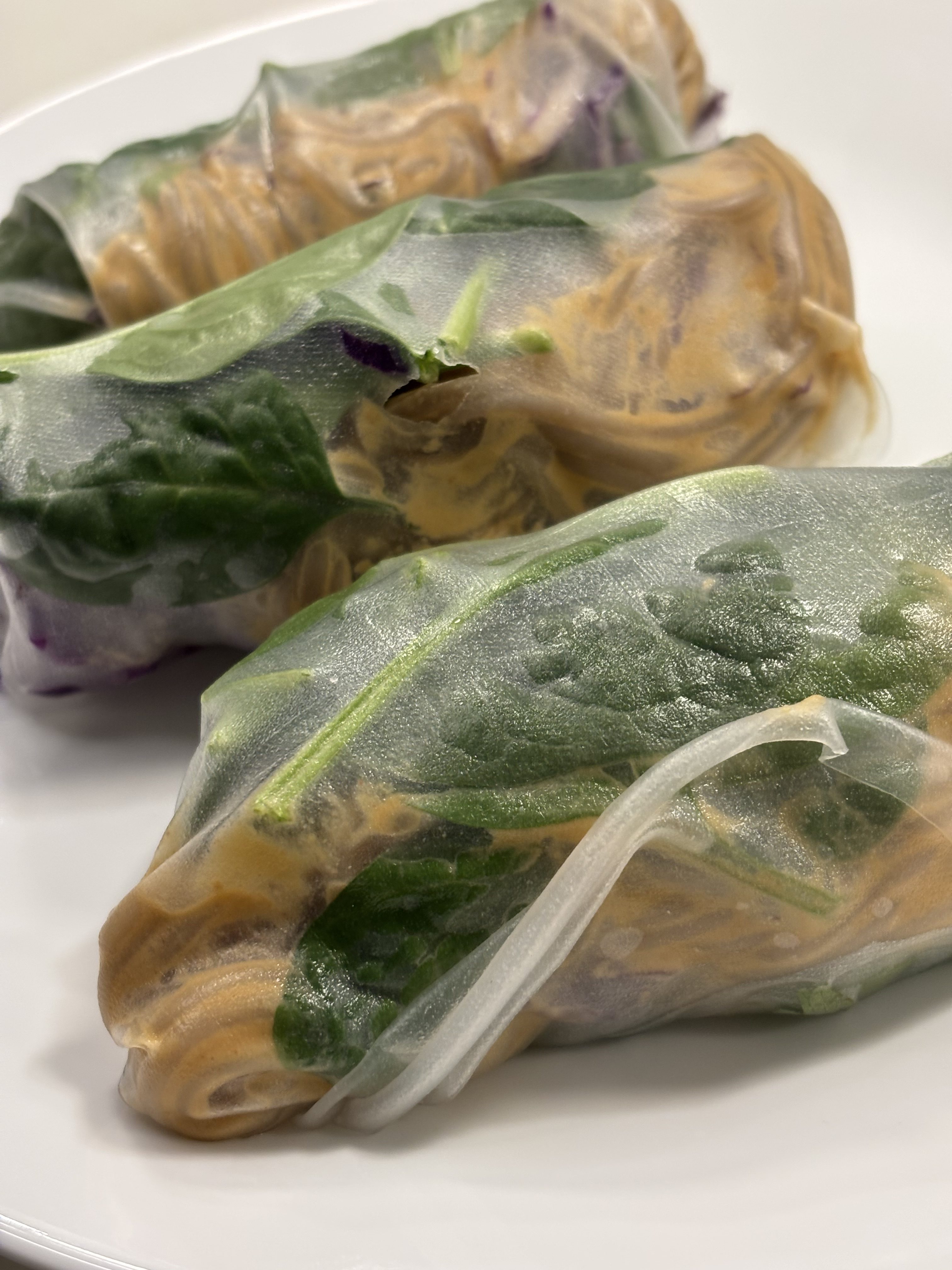 Gluten-Free Spring Rolls with Peanut Sauce