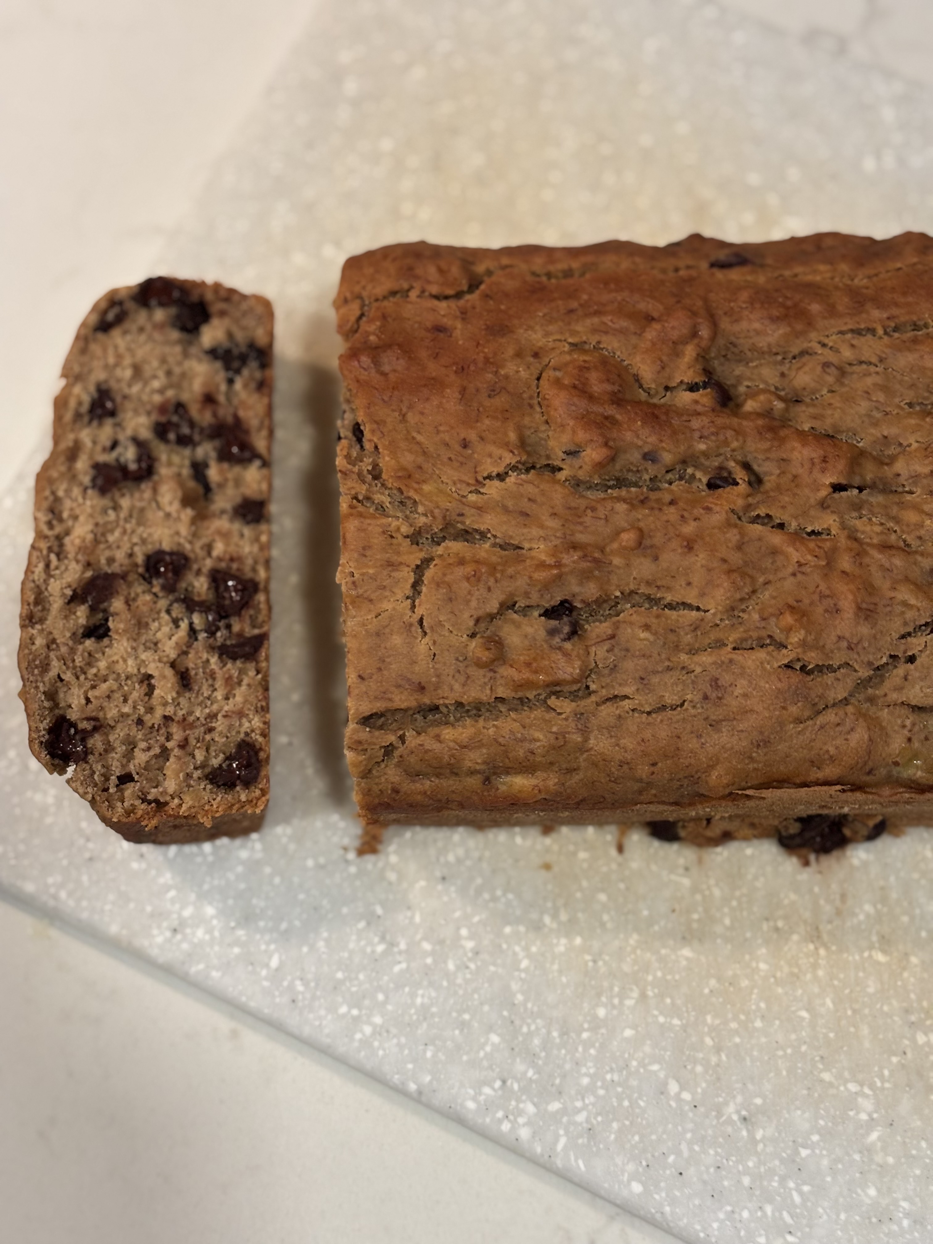 The Fluffiest Gluten Free Chocolate Chip Banana Bread