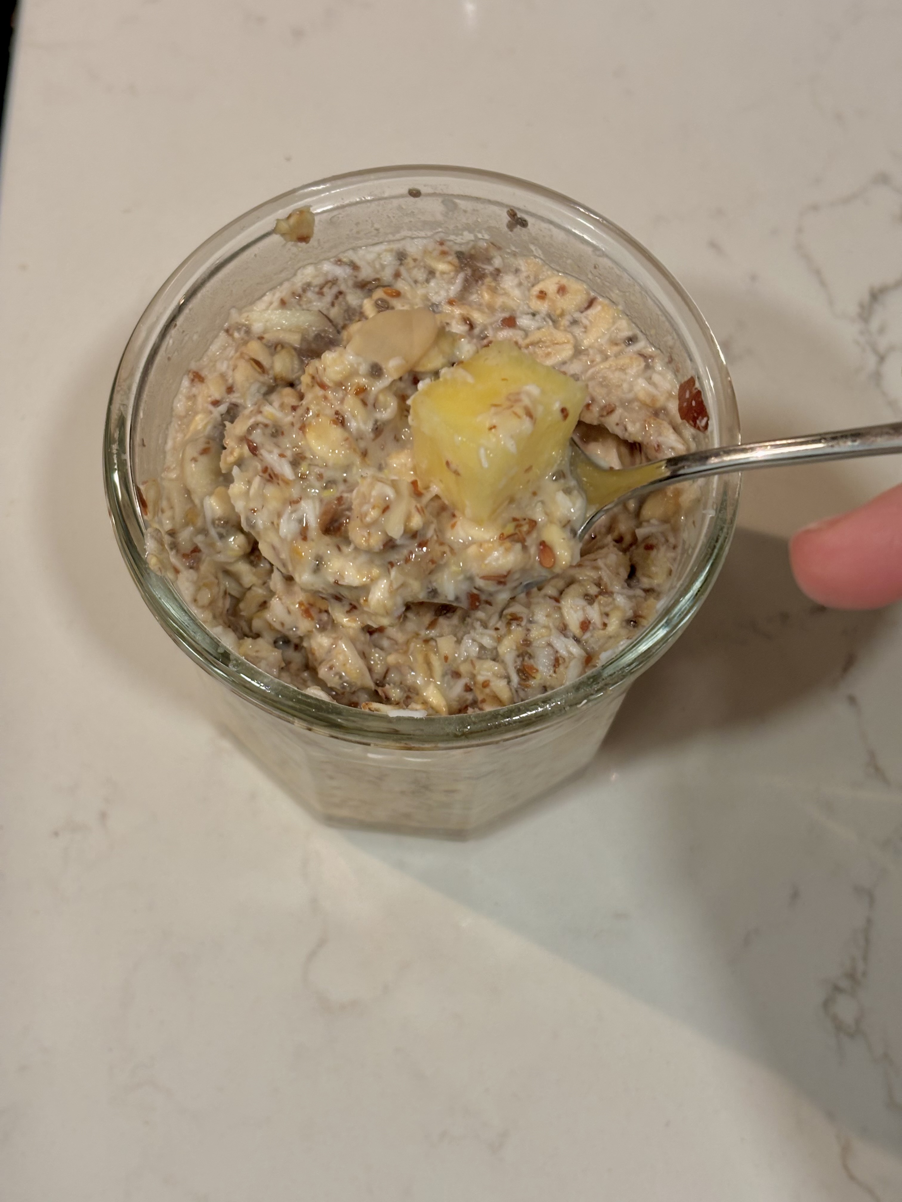 Tropical Piña Colada Overnight Oats Recipe