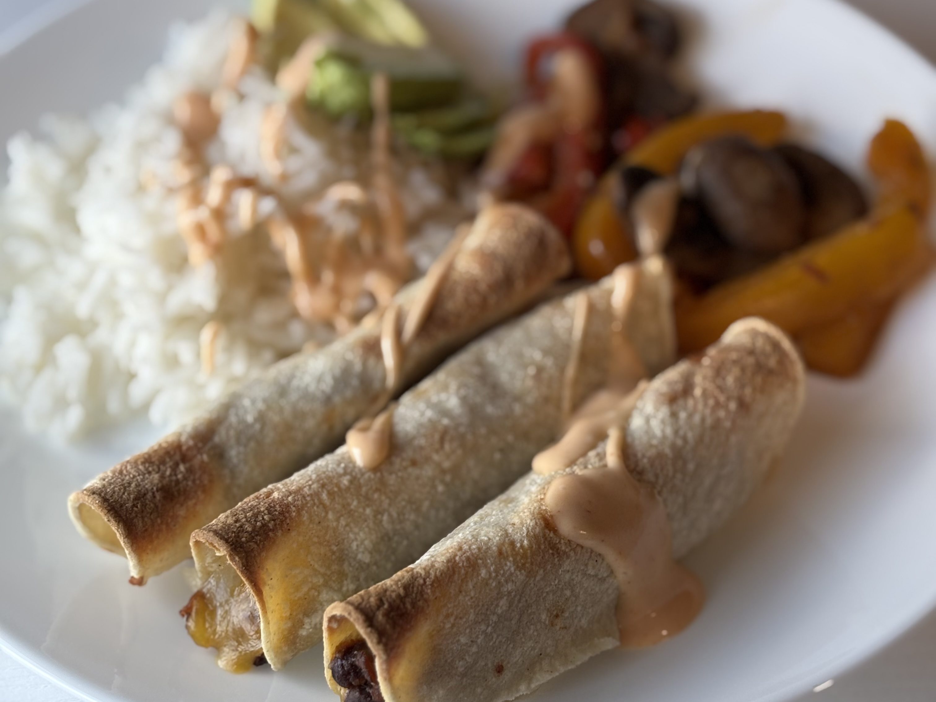 Easy Gluten-Free Taquitos with Spicy Tahini Sauce